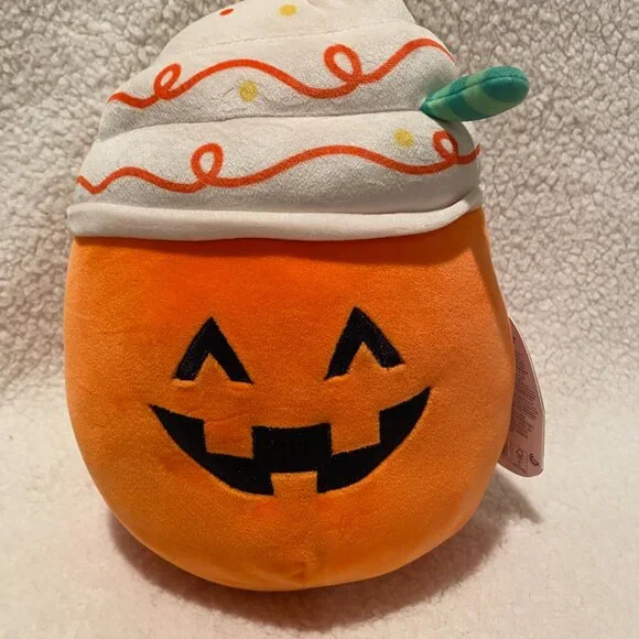 Squishmallow Lester 10” Pumpkin Latte Plush Stuffed Halloween Special Edition - Picture 2 of 11